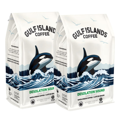 Desolation Sound Dark Roast Organic Coffee Beans, 2 x 907g - image 1