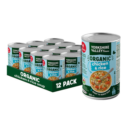 Yorkshire Valley Farms Organic Chicken & Brown Rice Soup, 12 x 398 mL - image 1