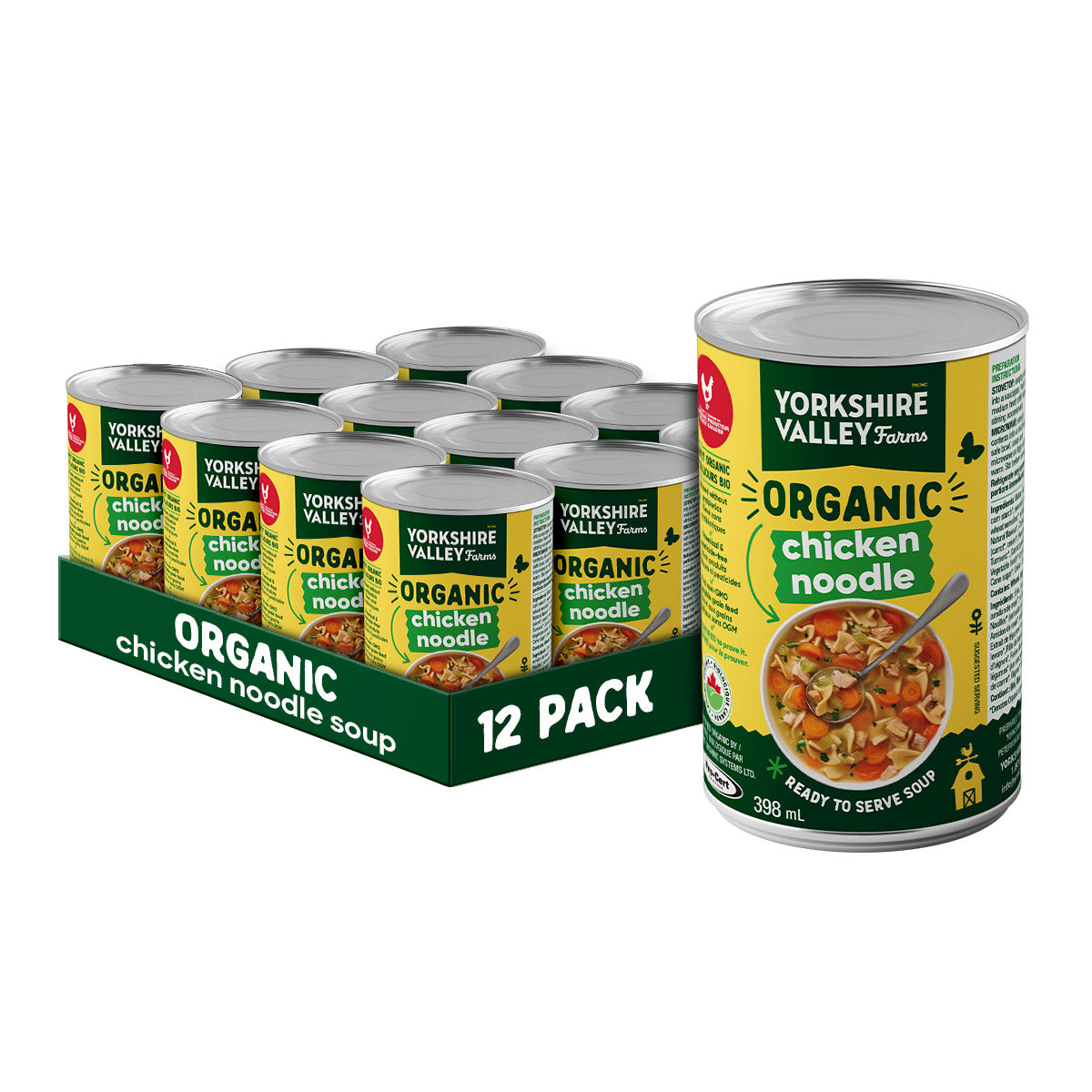 Yorkshire Valley Farms Organic Chicken Noodle Soup, 12 x 398 mL - image 1