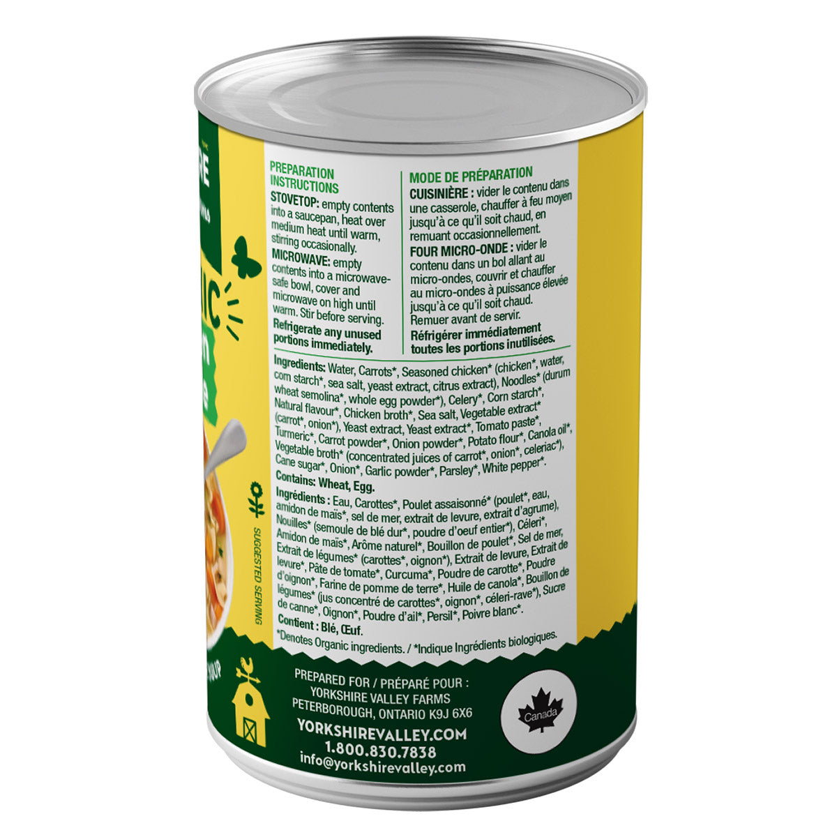 Yorkshire Valley Farms Organic Chicken Noodle Soup, 12 x 398 mL - image 3