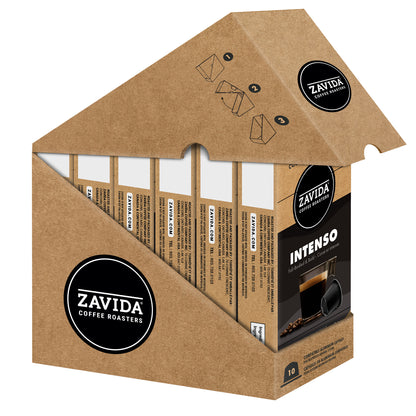 Zavida Coffee Non-Flavoured Aluminum Capsules Compatible with Nespresso Original System, 60 count - image 2
