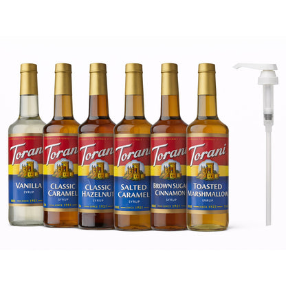 Torani Flavouring Syrups, 6 × 750 mL + 1 Pump - image 2