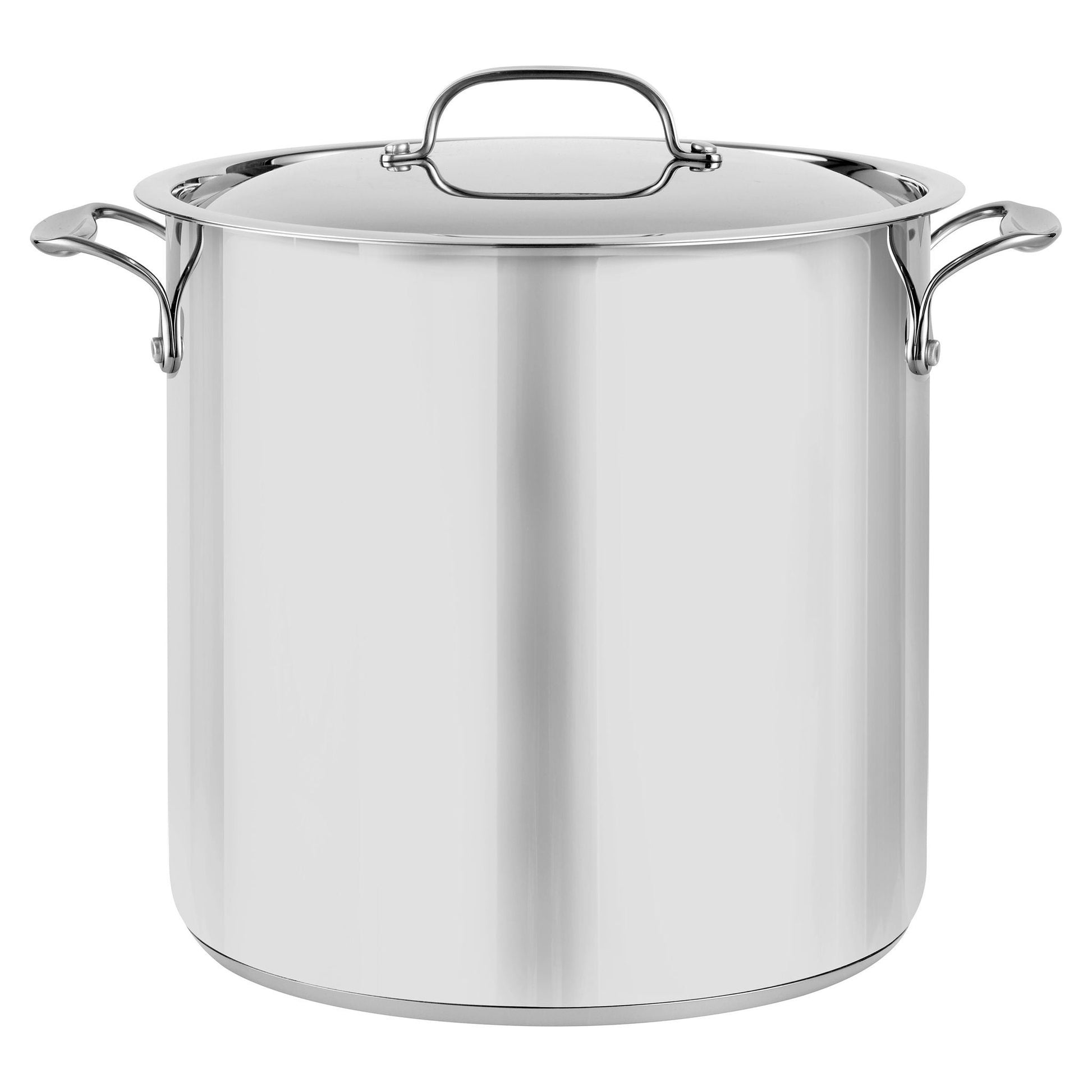 Bergner Stainless Steel Stock Pot with Lid, 16 L (16.9 qt.) - image 1