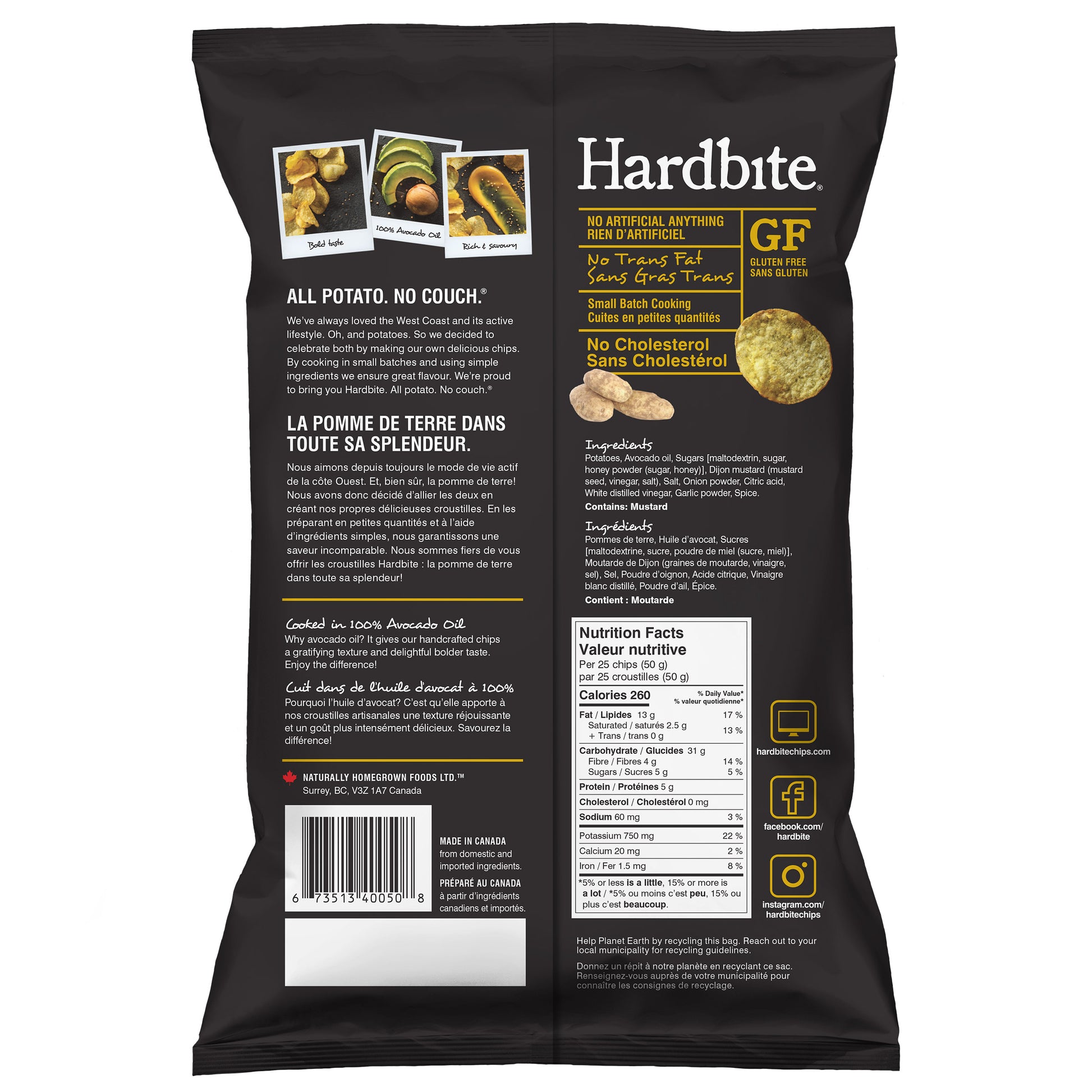Hardbite Handcrafted-Style Chips, 6 × 128 g - image 3