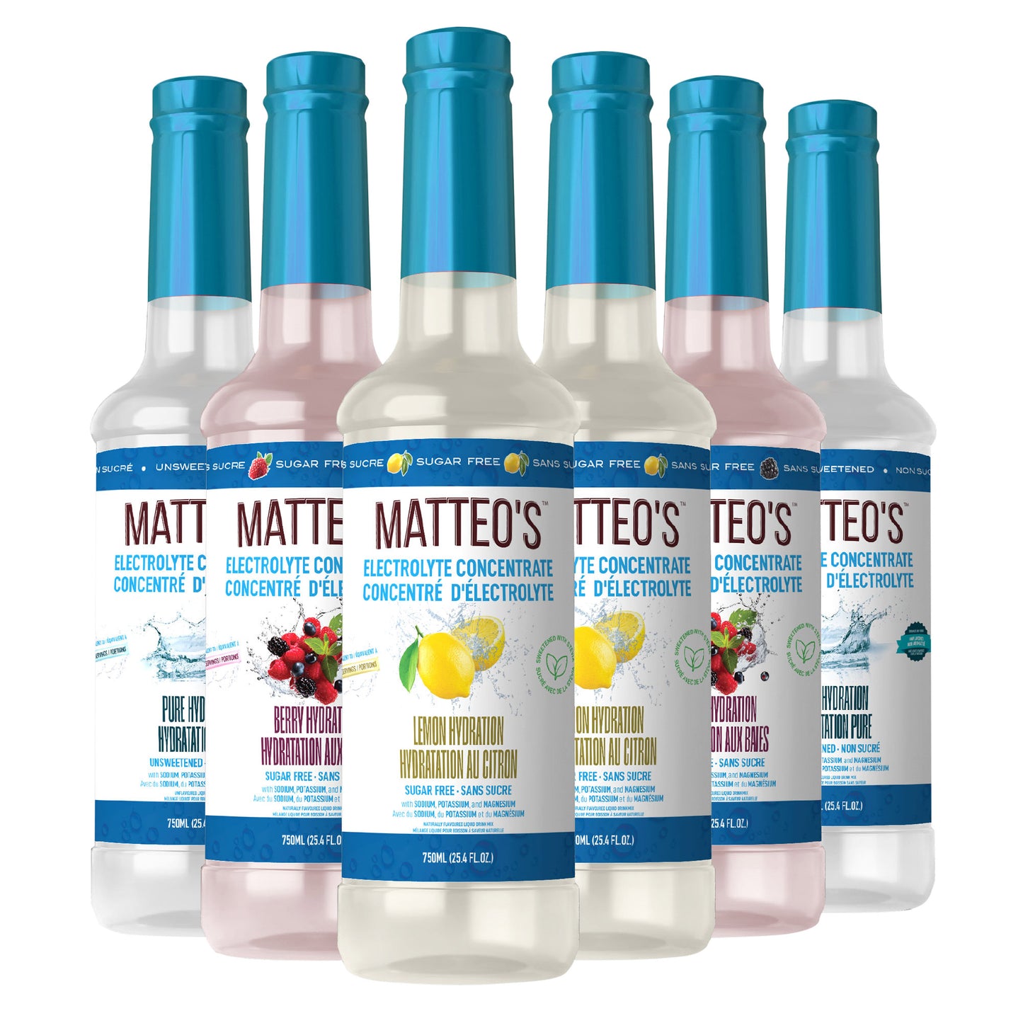 Matteo's Liquid Electrolyte Concentrate Hydration Enhancer, 6 × 750 mL - image 1