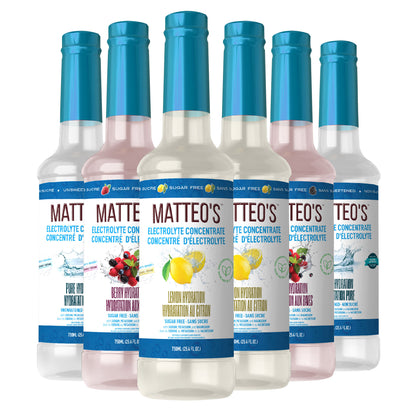 Matteo's Liquid Electrolyte Concentrate Hydration Enhancer, 6 × 750 mL - image 1