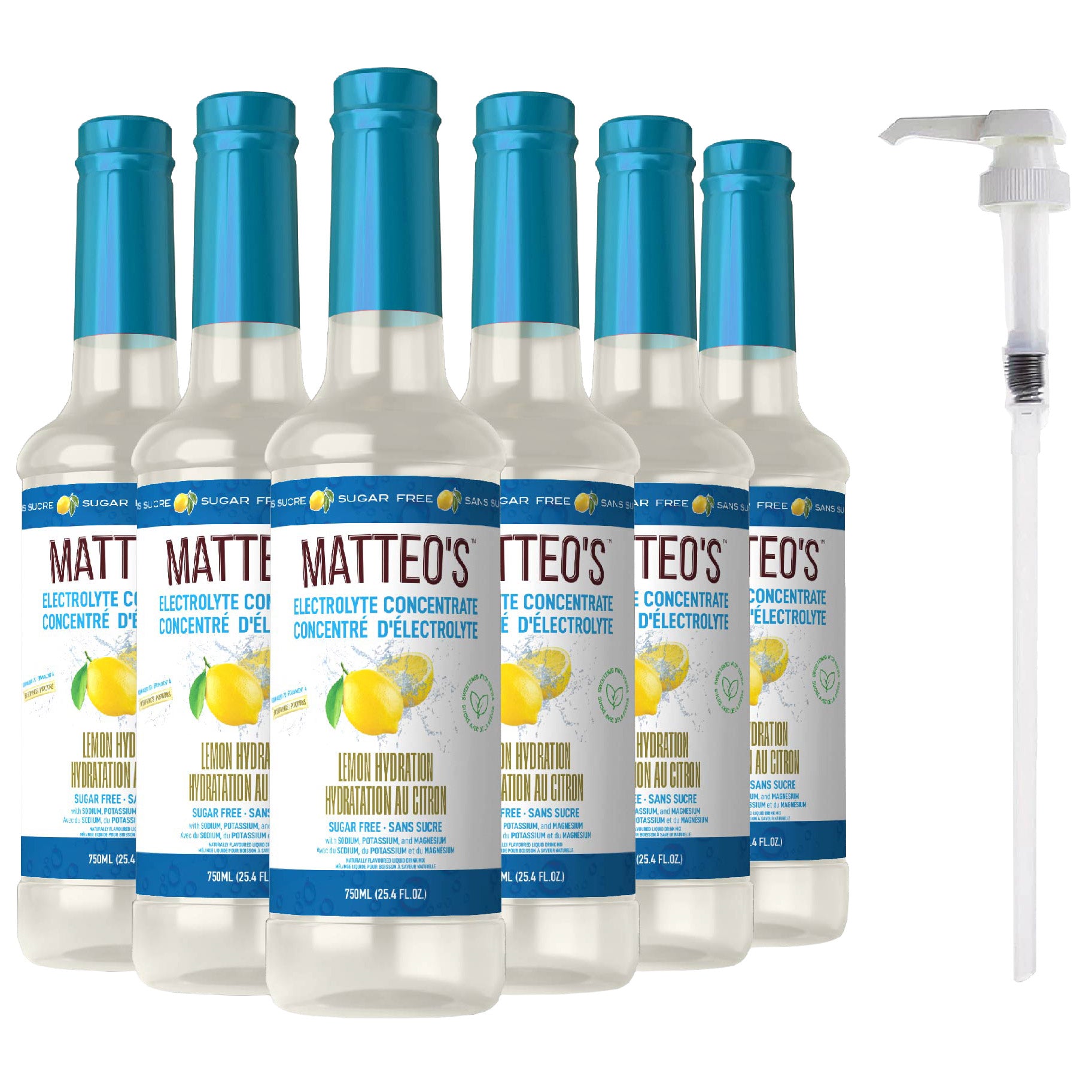 Matteo's Liquid Electrolyte Concentrate Hydration Enhancer, 6 × 750 mL - image 2