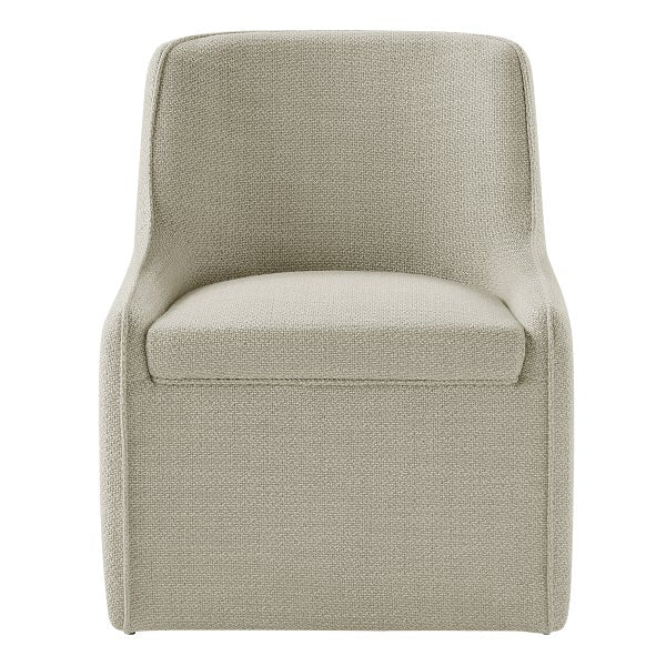 Aiden & Ivy Fabric Dining Chair with Castors
