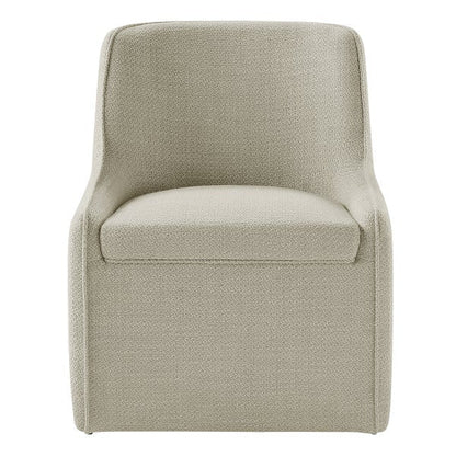 Aiden & Ivy Fabric Dining Chair with Castors
