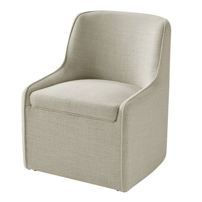 Aiden & Ivy Fabric Dining Chair with Castors