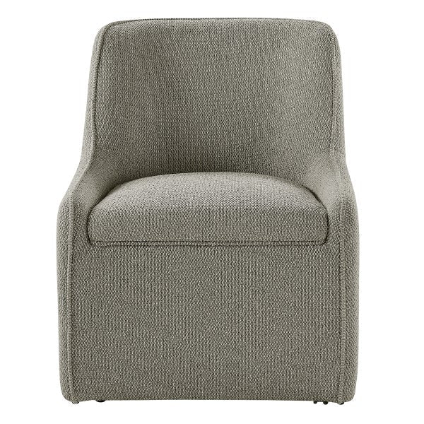 Aiden & Ivy Fabric Dining Chair with Castors