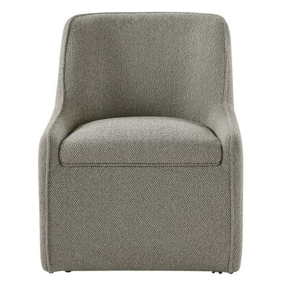 Aiden & Ivy Fabric Dining Chair with Castors