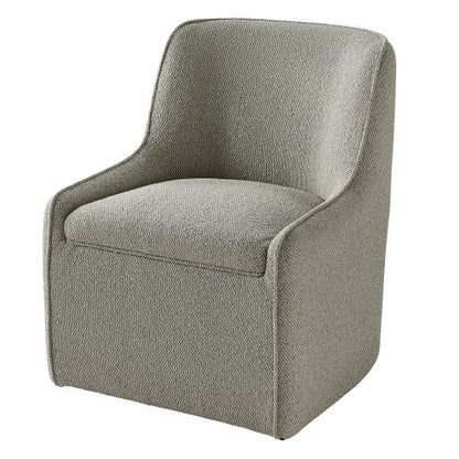 Aiden & Ivy Fabric Dining Chair with Castors