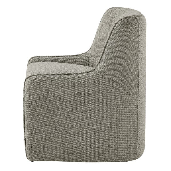 Aiden & Ivy Fabric Dining Chair with Castors