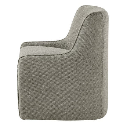 Aiden & Ivy Fabric Dining Chair with Castors