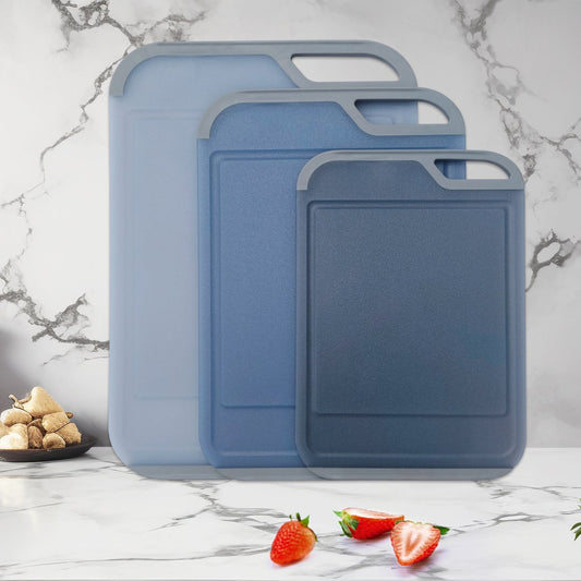 Neoflam Translucent Cutting Board Set with Non-Slip Design, 3-piece