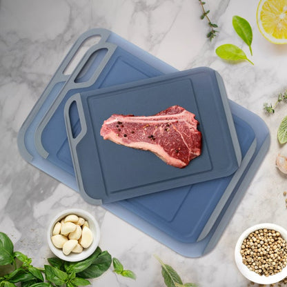 Neoflam Translucent Cutting Board Set with Non-Slip Design, 3-piece