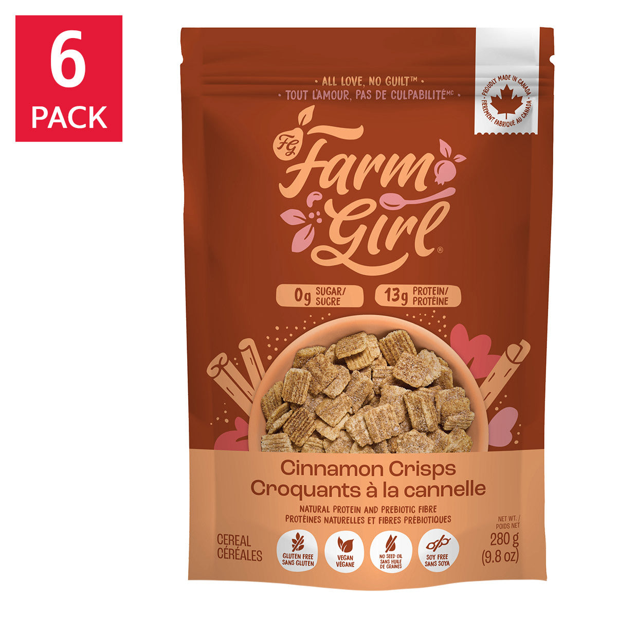 Farm Girl Cereal, 6 × 280 g - image 1
