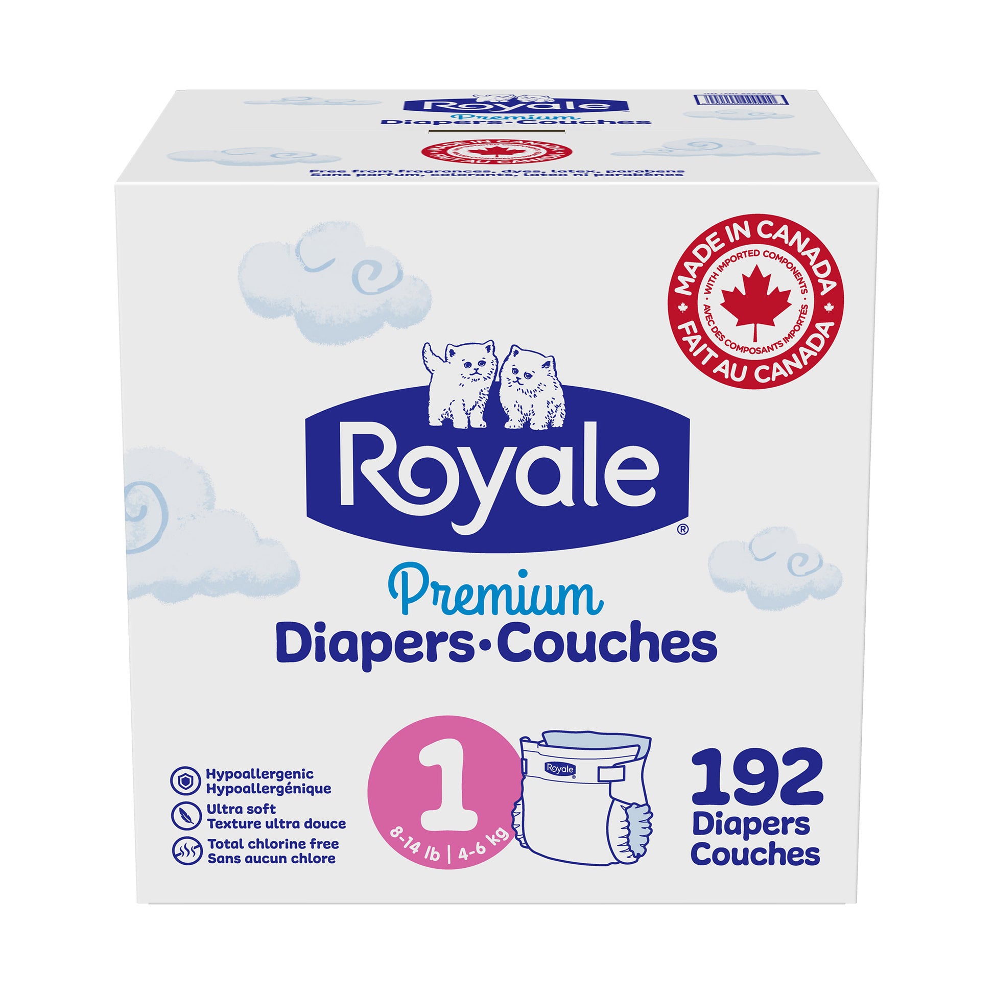 Royale Premium Baby Diapers, Sizes 1 - 2 - image 2