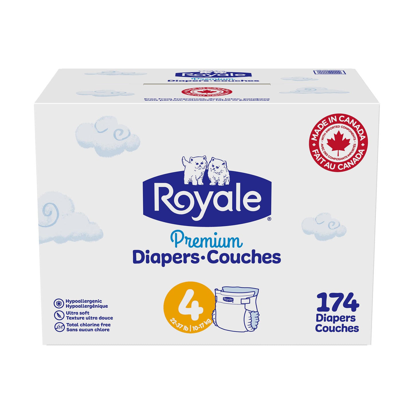 Royale Premium Baby Diapers, Sizes 3 - 6 - image 4