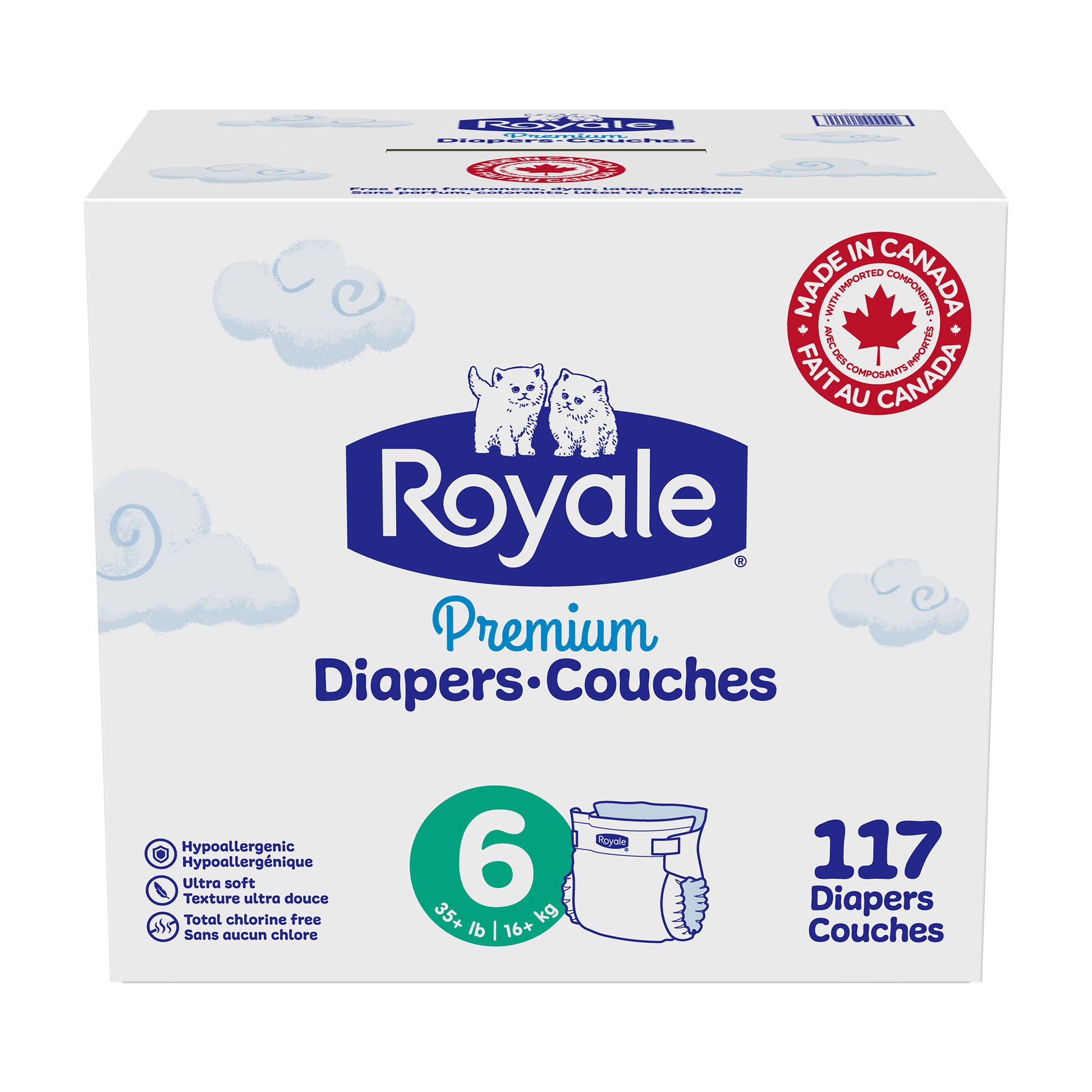 Royale Premium Baby Diapers, Sizes 3 - 6 - image 5