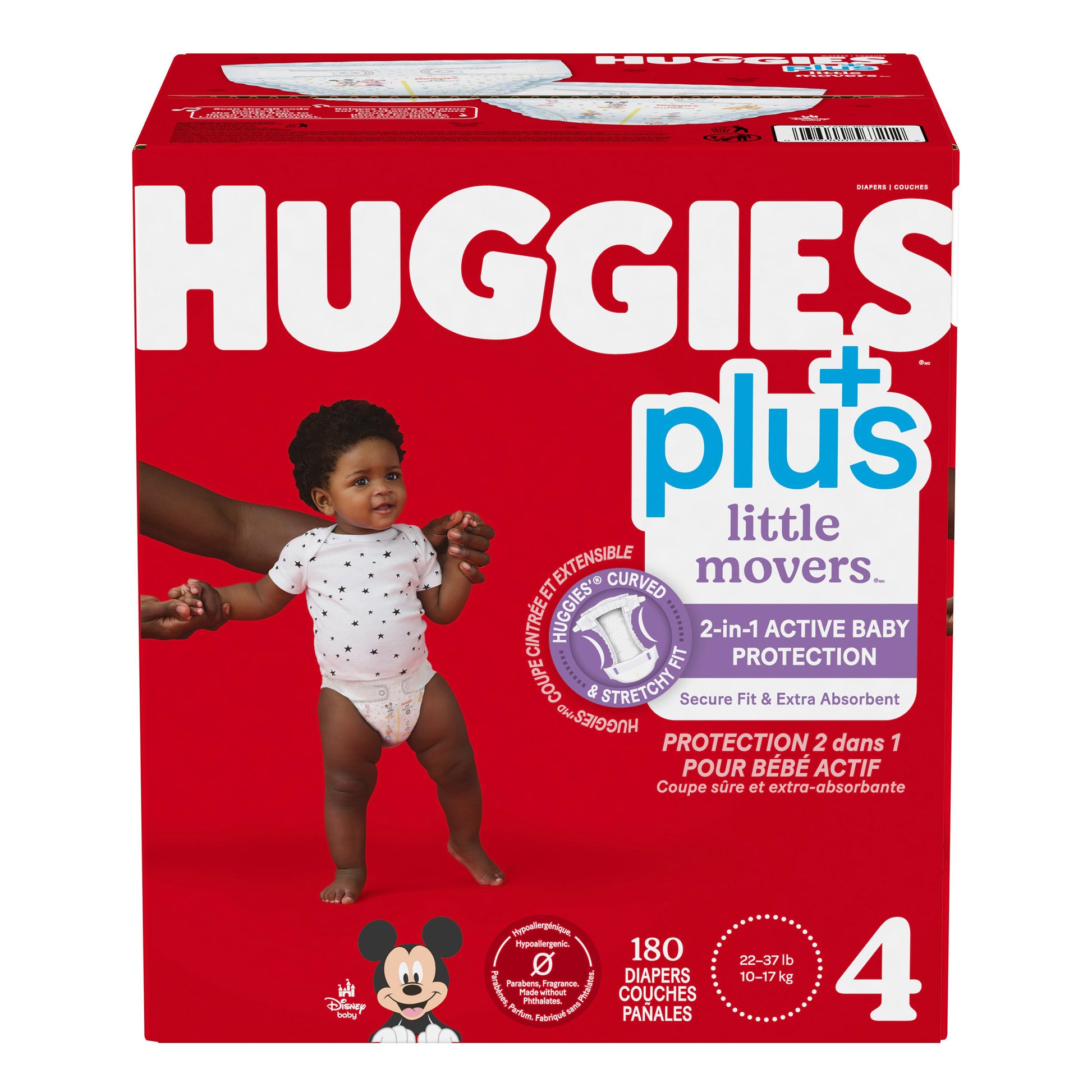 Huggies Little Movers Plus Diapers, Sizes 3 - 7 - image 9