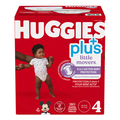 Huggies Little Movers Plus Diapers, Sizes 3 - 7 - image 9