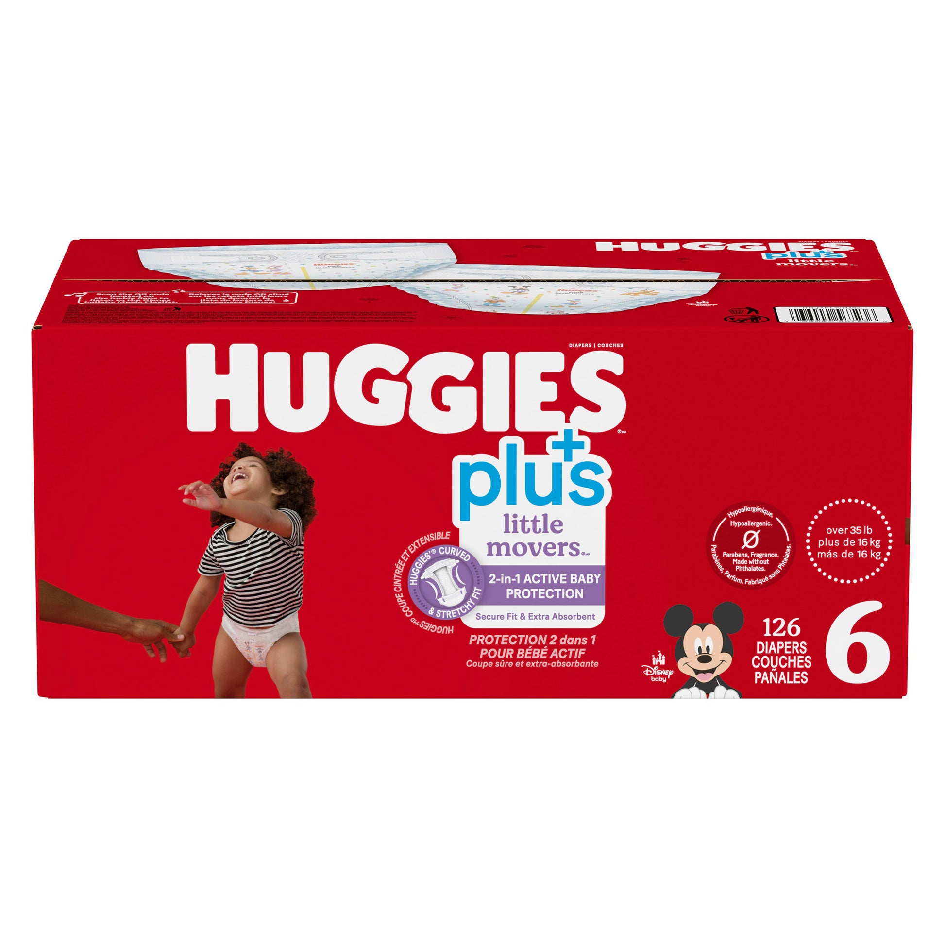 Huggies Little Movers Plus Diapers, Sizes 3 - 7 - image 11