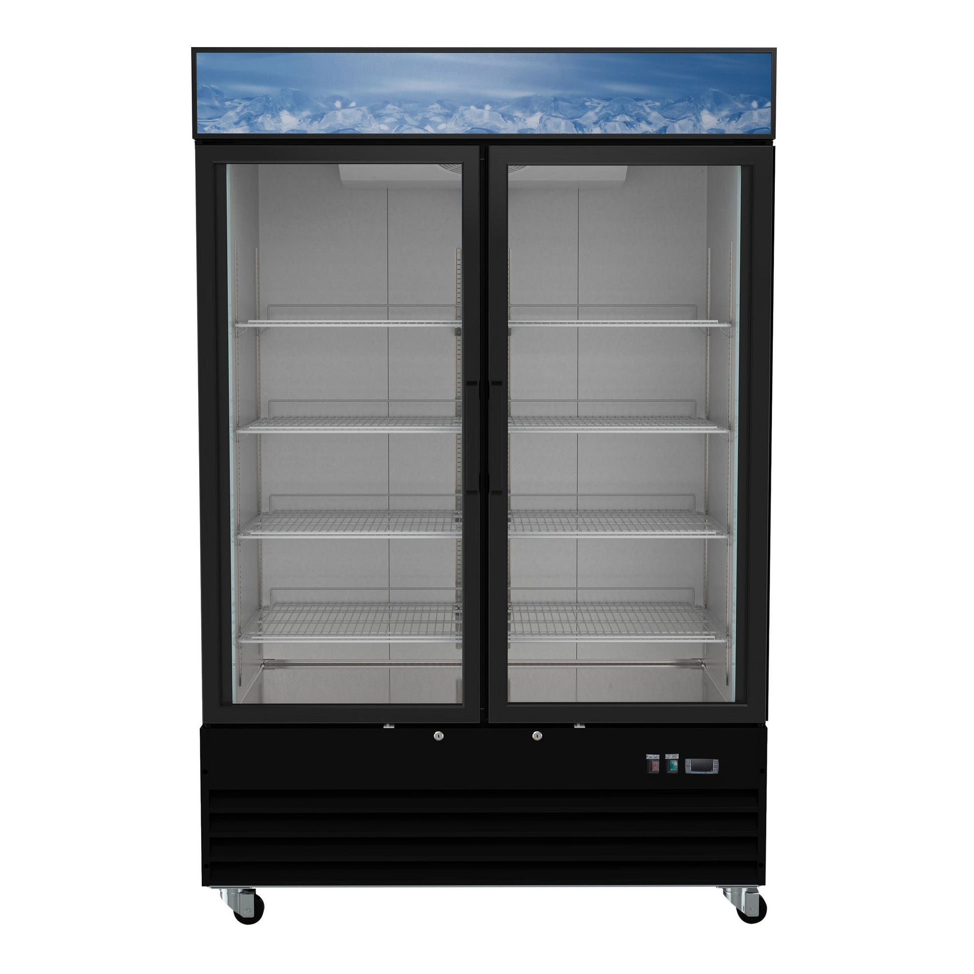 Eurodib 53 in. 45 cu. ft. Commercial Reach-in Glass 2-door Freezer - image 1