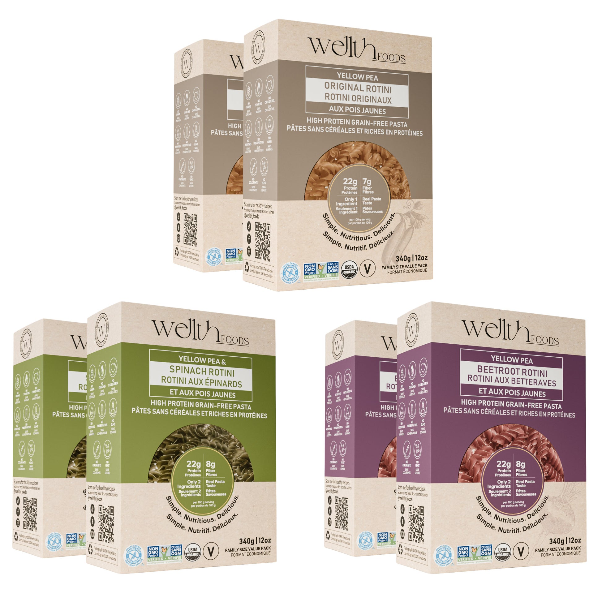 Wellth Protein Pasta, 6 × 340 g - image 2