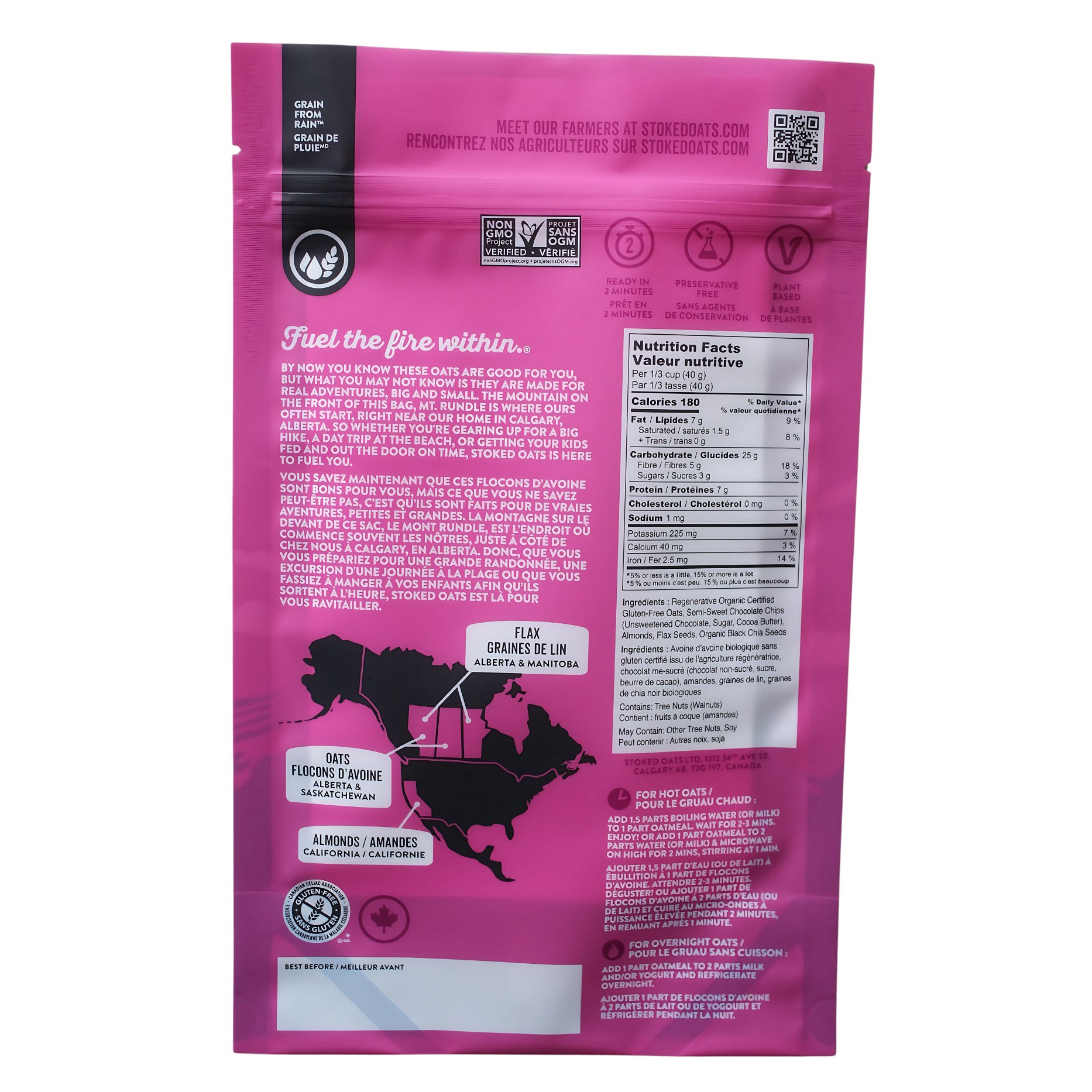 Stoked Oats Oatmeal, 8 × 500 g - image 2