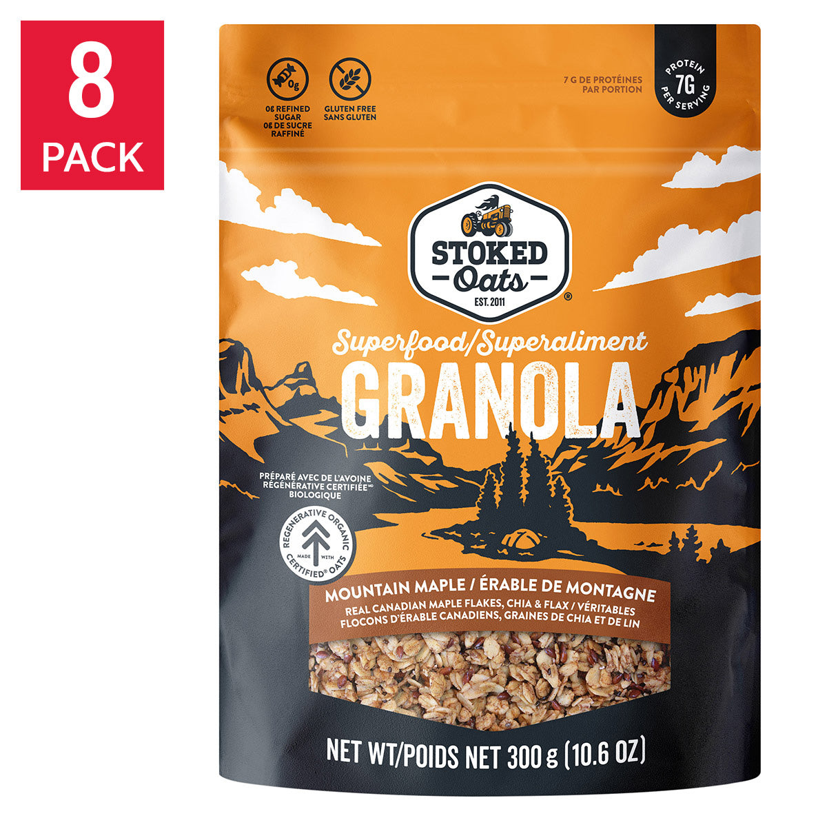 Stoked Oats Granola, 8 × 300 g - image 1