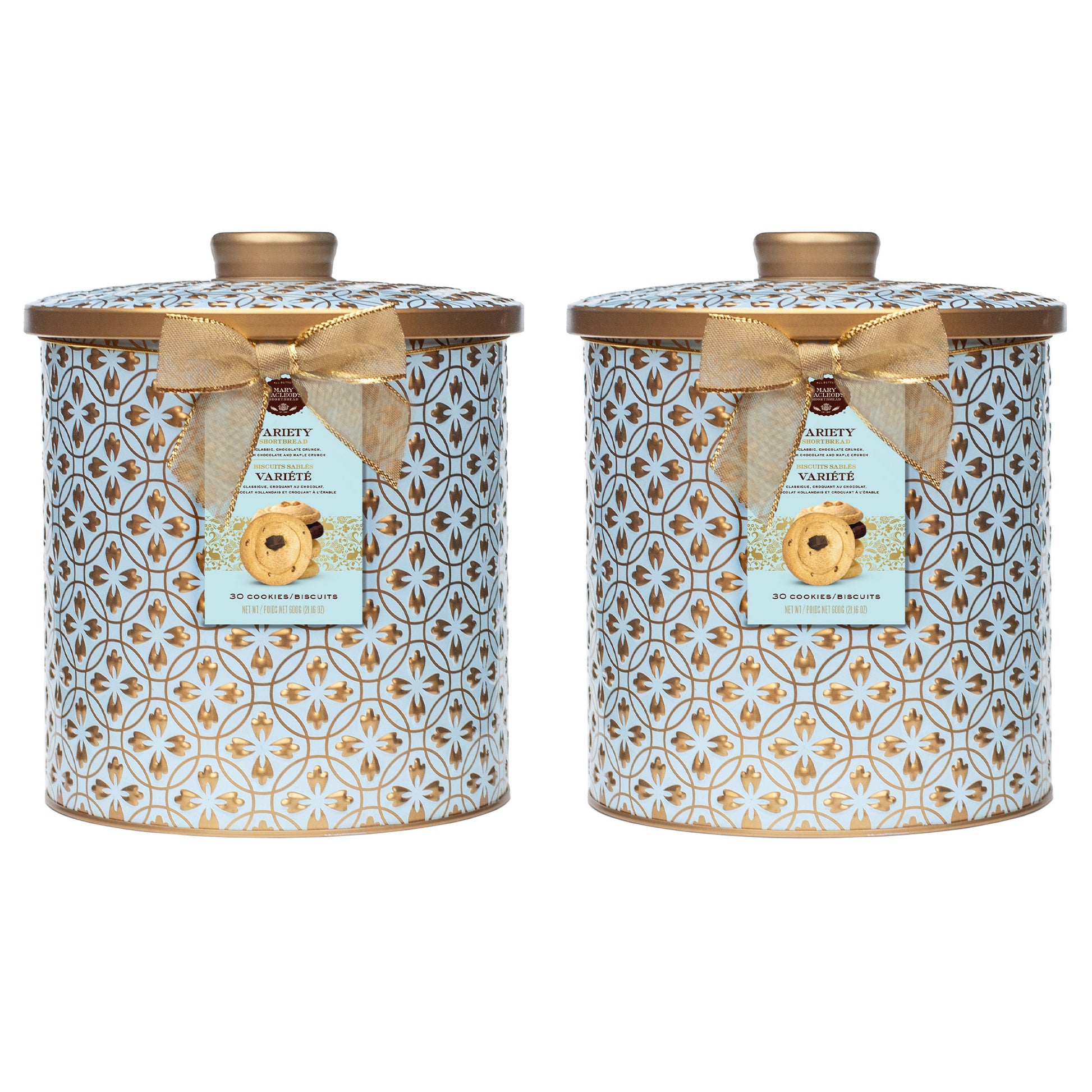 Mary Macleod's Embossed Jar Tins with a Variety of Shortbread Cookies, 2 x 30 Cookies - image 2