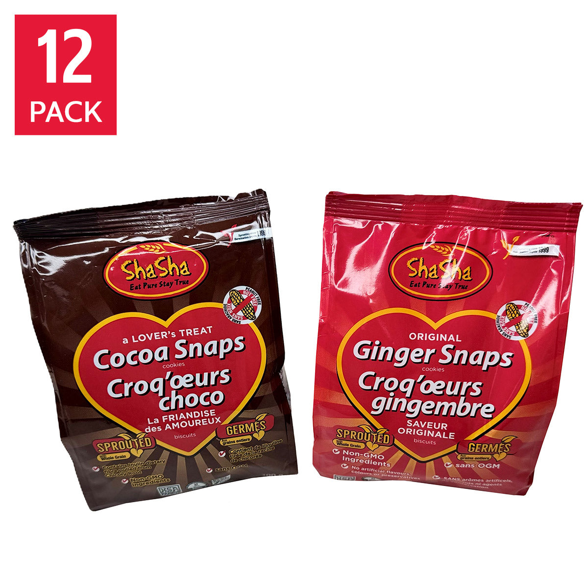 ShaSha Snap Cookies, 12 × 300 g - image 1