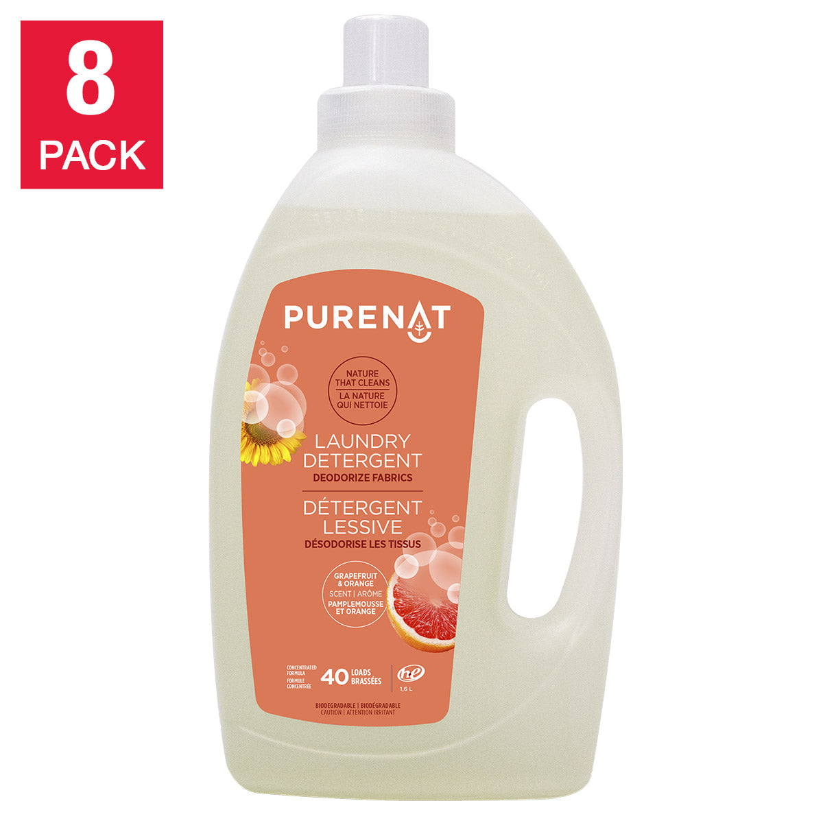Purenat Laundry Detergent, 320 Wash Loads - image 2