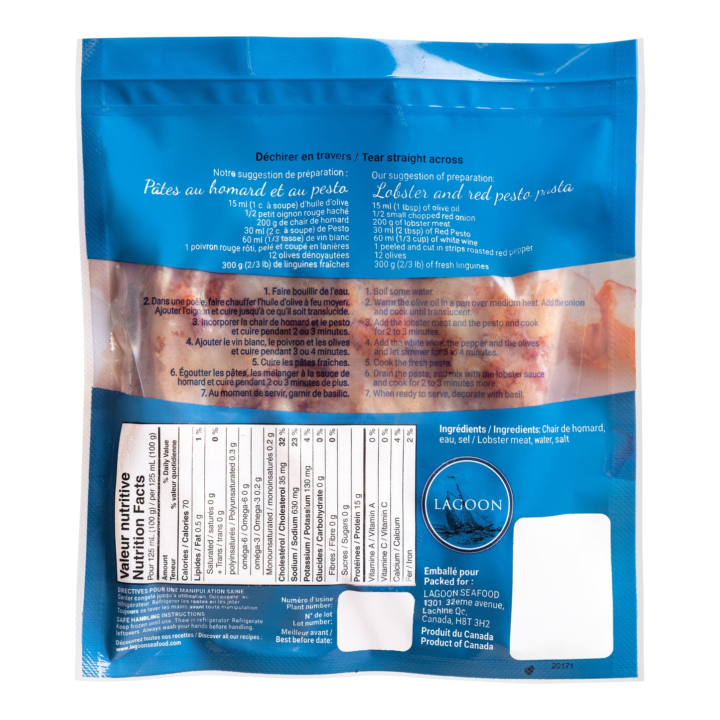 Blue Tide Frozen Fully Cooked Wild Canadian Lobster Meat - image 3