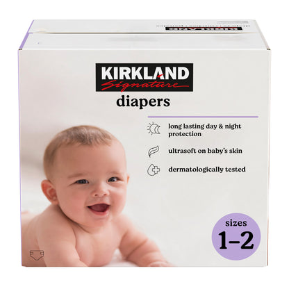 Kirkland Signature Diapers, Sizes 1 - 2 - image 1