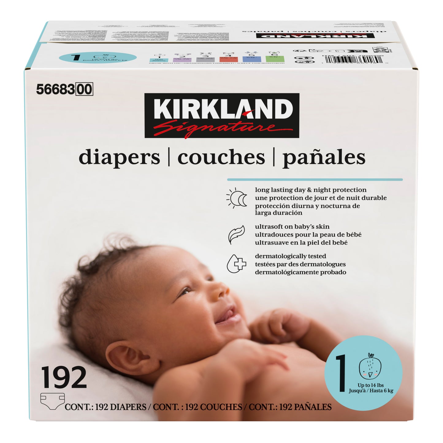 Kirkland Signature Diapers, Sizes 1 - 2 - image 2