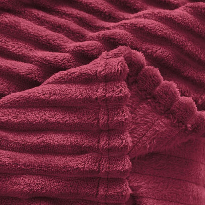Wide Ribbed Flannel Blanket