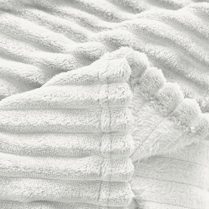 Wide Ribbed Flannel Blanket