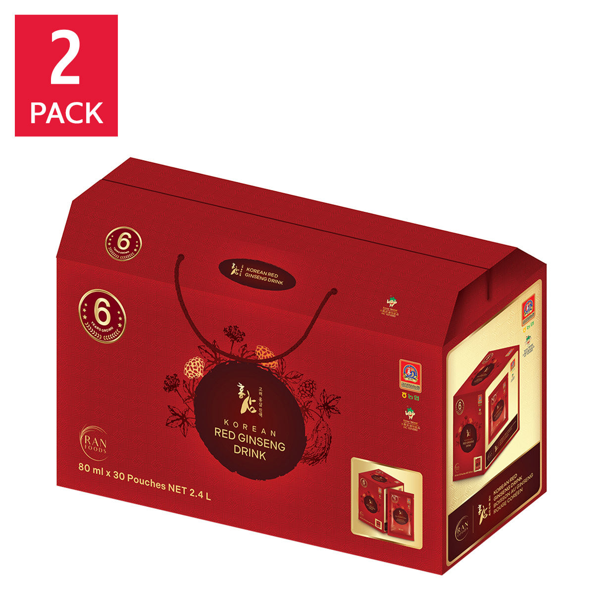 Korean Red Ginseng Tonic, 60 x 80ml - image 1