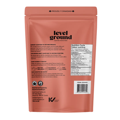 Level Ground Organic Espresso Whole Bean Coffee, 2 × 907g - image 3