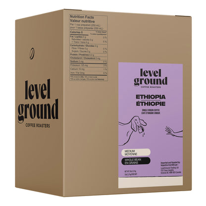 Level Ground Ethiopia Medium Roast Whole Bean Coffee, 2.27 kg - image 1