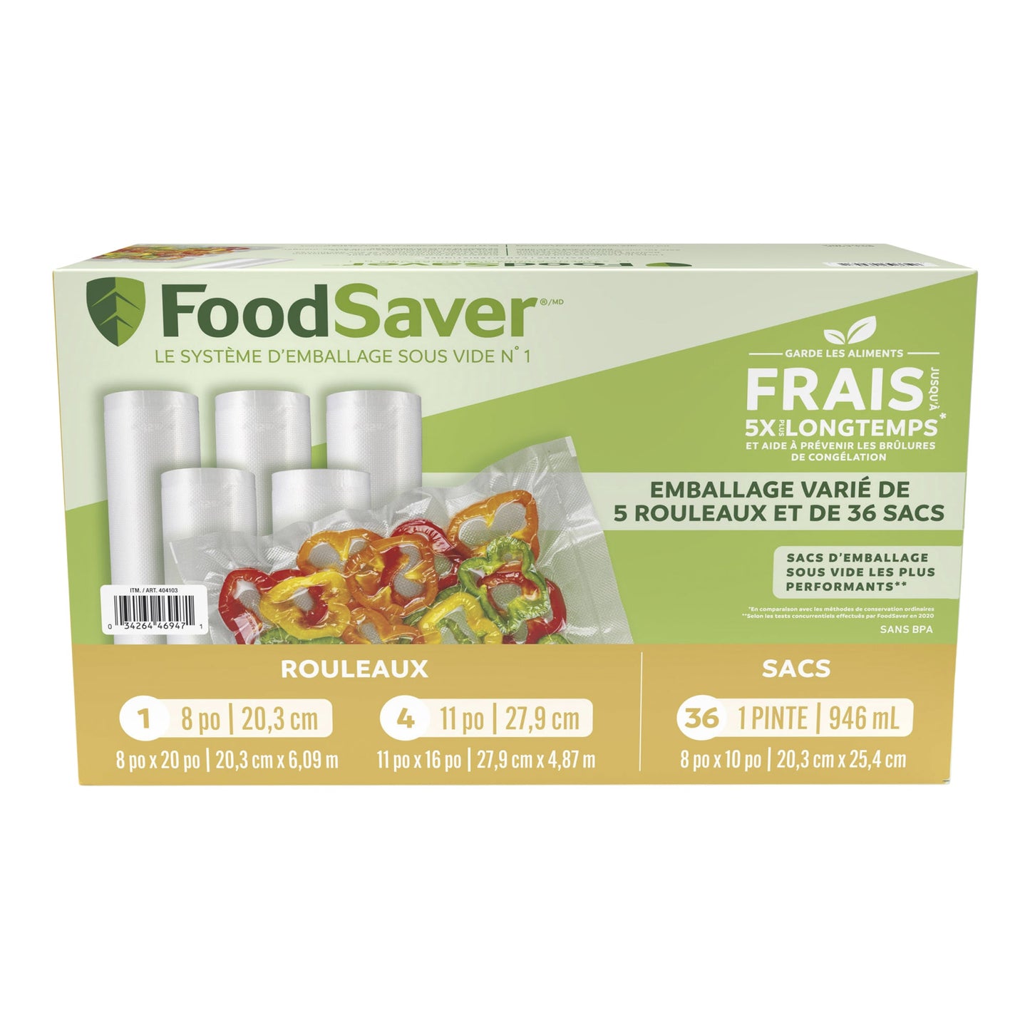 Foodsaver Roll and Bag Combo Pack - image 1