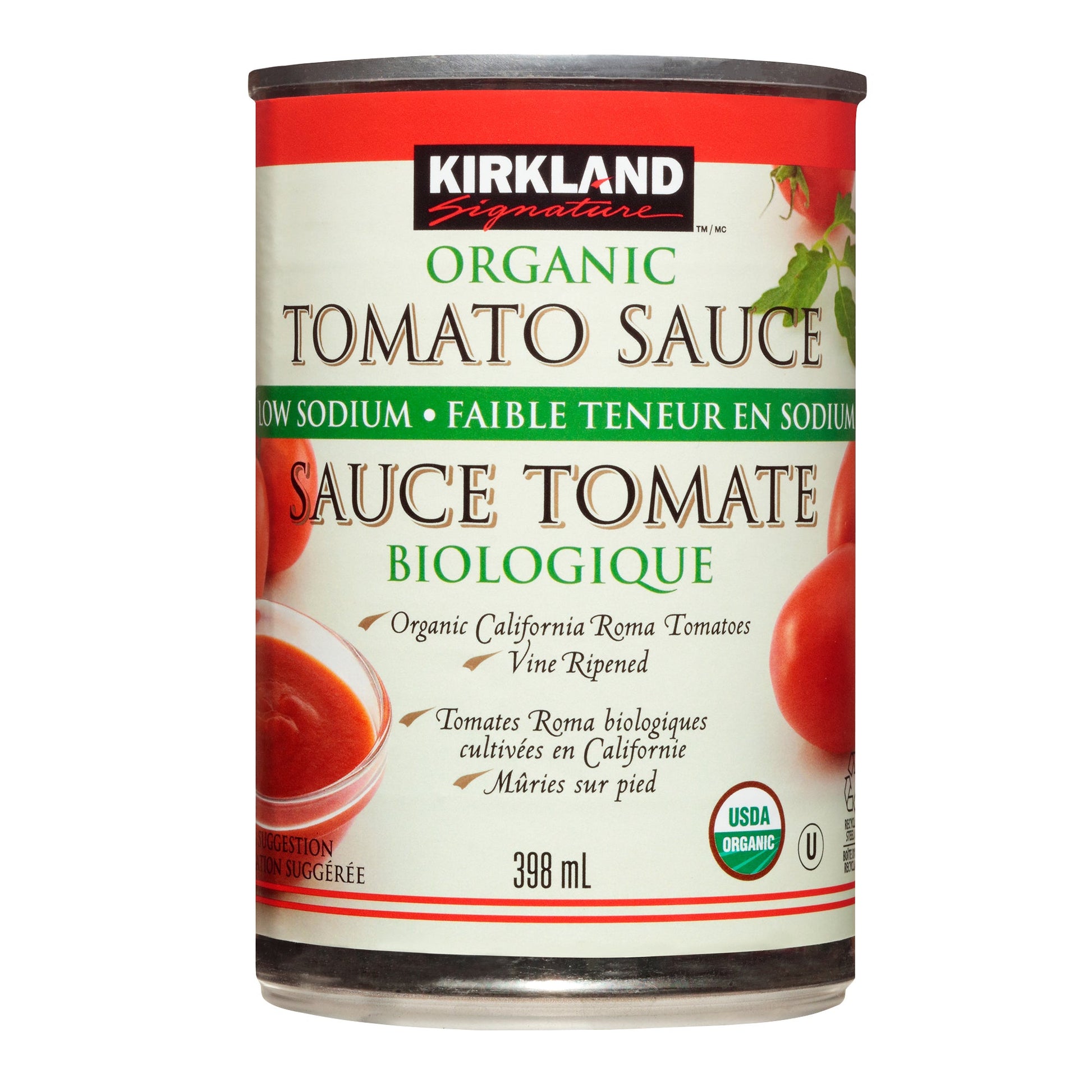Kirkland Signature Organic Tomato Sauce, 12 × 398 mL - image 1