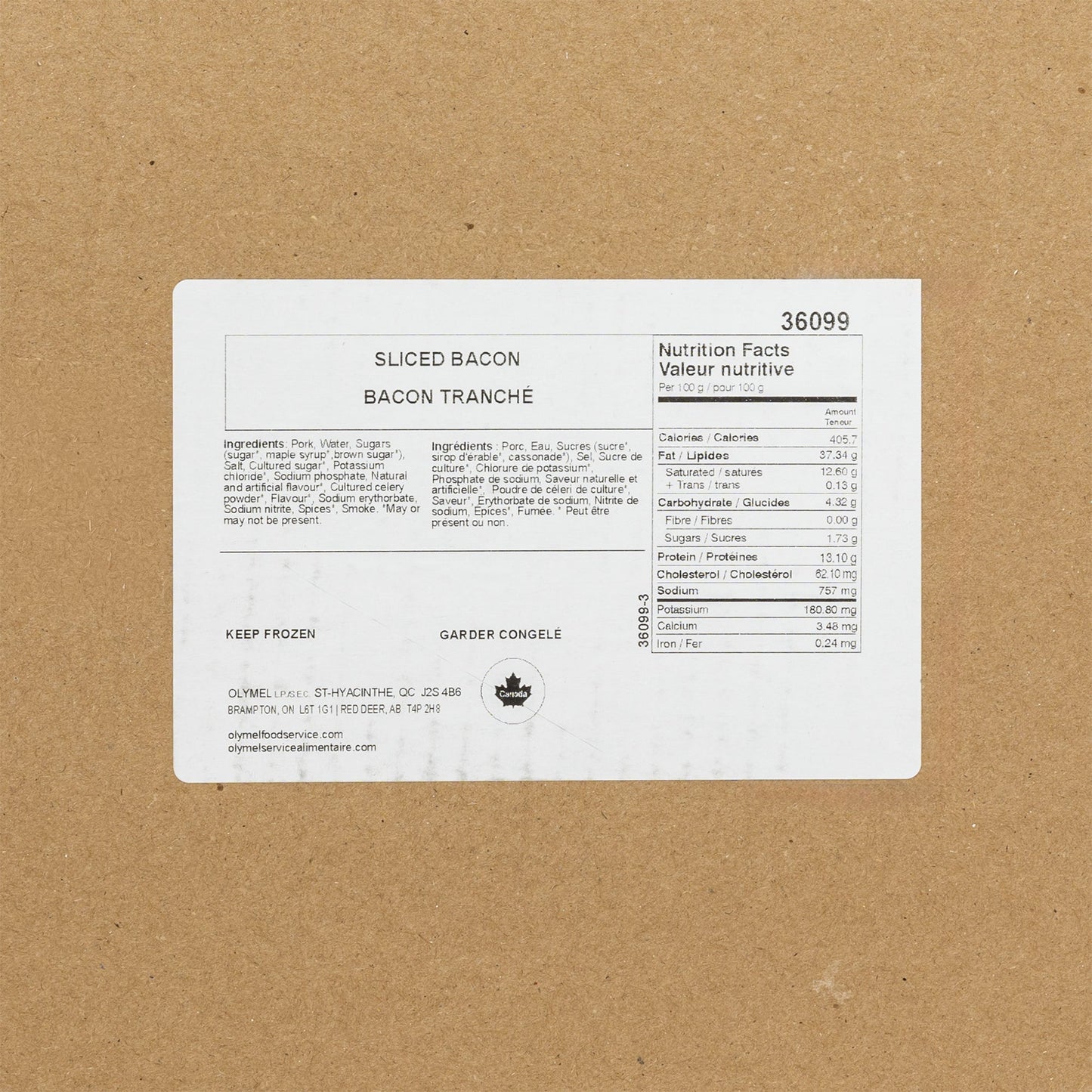 Olymel Economy Bacon, 5kg - image 1