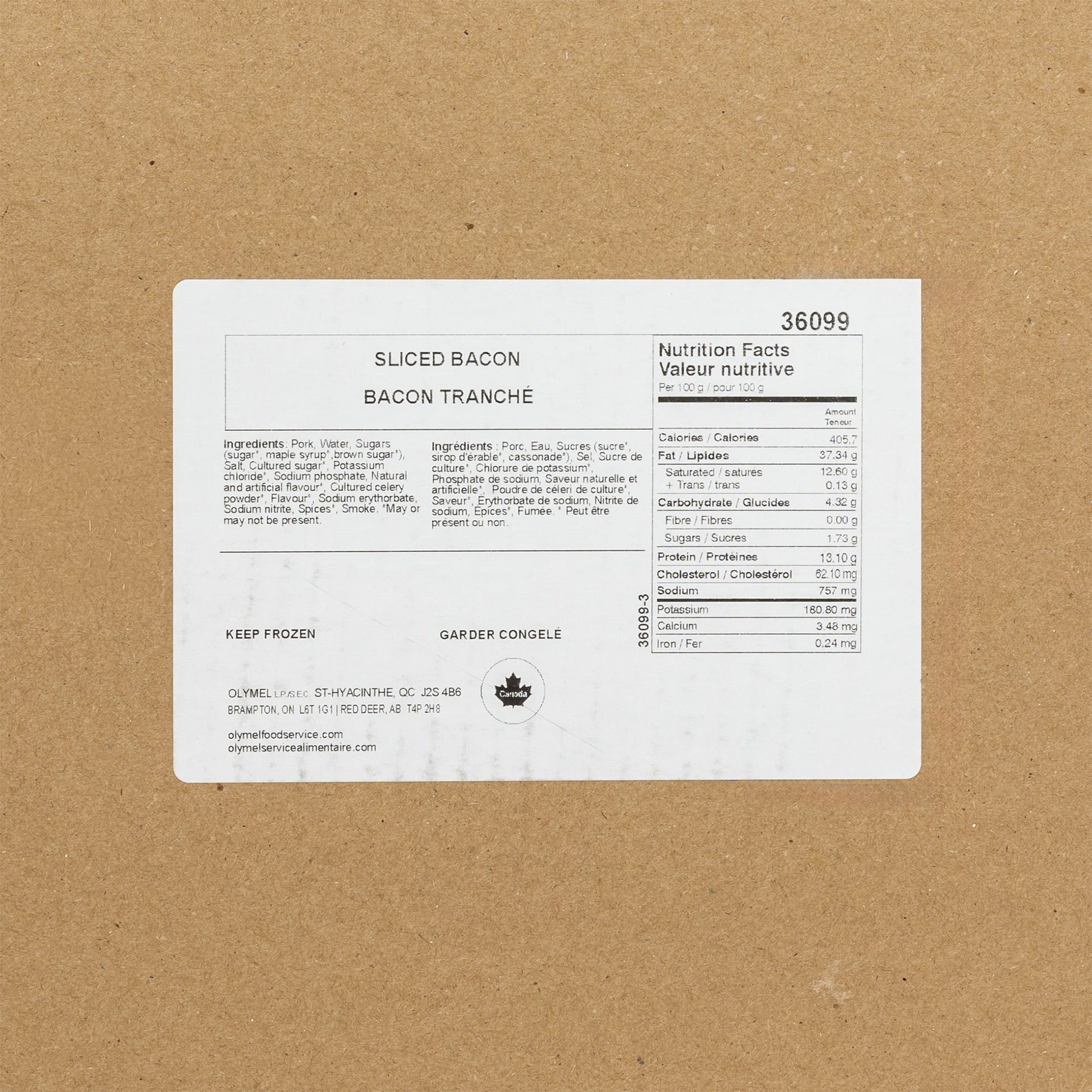Olymel Economy Bacon, 5kg - image 1