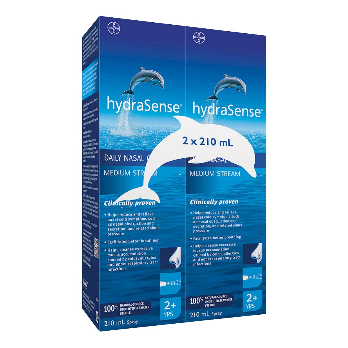 hydraSense Medium Stream, 210 ml, 2-pack - image 1