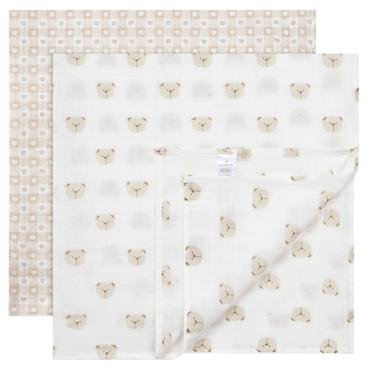 Piccolo Bambino Baby Muslin Essentials Pack, 8-piece - image 5