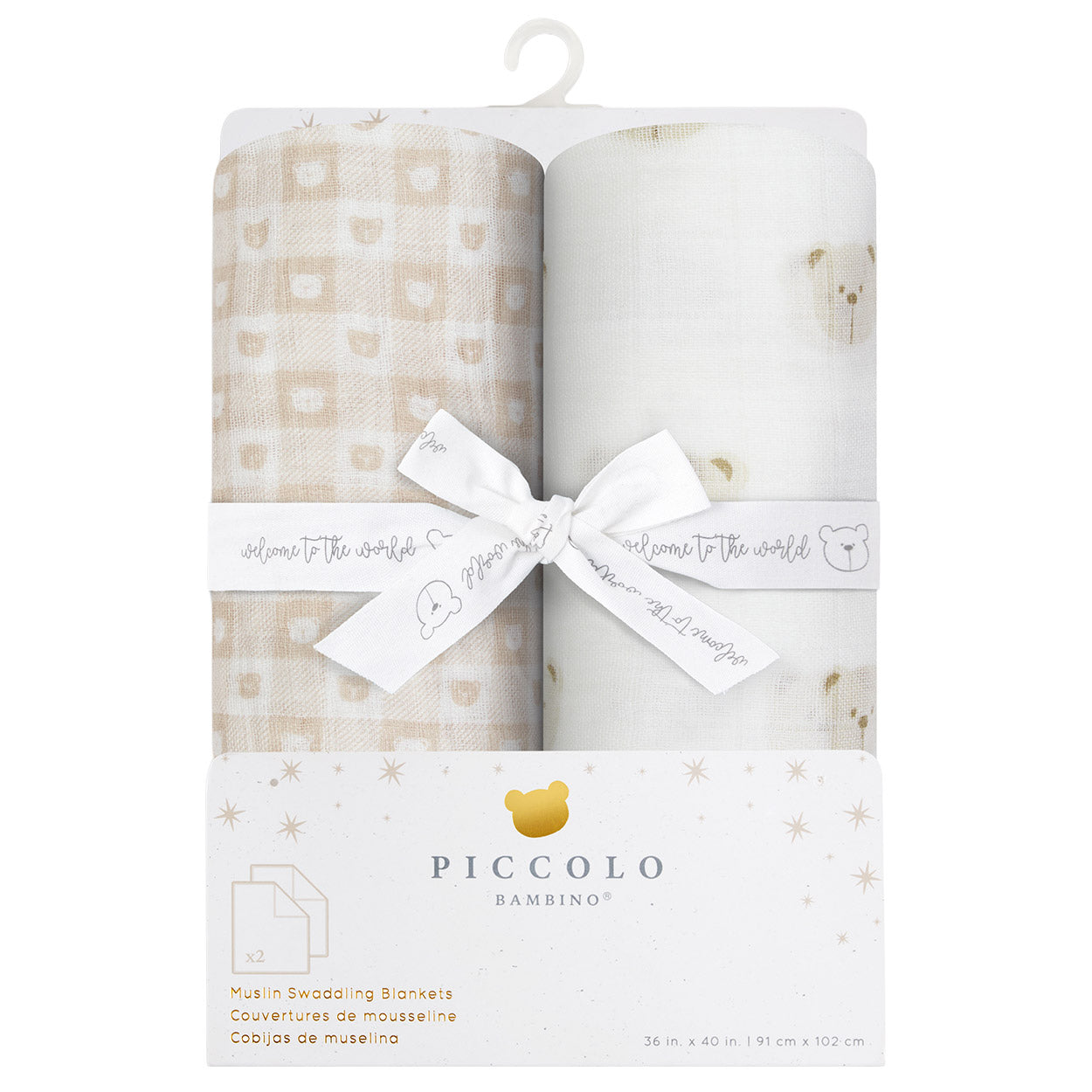 Piccolo Bambino Baby Muslin Essentials Pack, 8-piece - image 6
